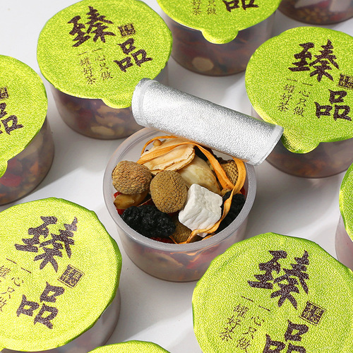 Wholesale ginseng cordyceps militaris yellow essence tea wholesale small canned men's kidney raspberry maca combination men's ten treasures tea five treasures tea