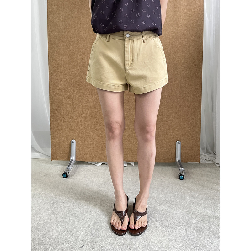 See 3L Old Money Style Denim Shorts for Women, New Summer Model, High-Waisted, Loose Fit, Versatile, Slimming Hot Pants 322