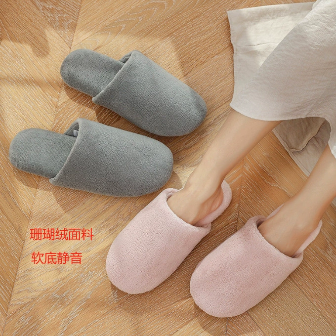 Новые японские тапочки мужские деревянные полы обувь на мягкой подошве осенью и зимой можно стирать на замшевой подошве хлопчатобумажные тапочки женские