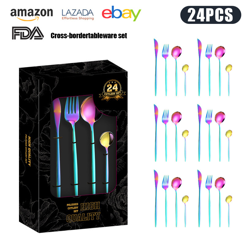 블랙 창 상자 매직 컬러 24 피스 세트