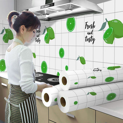 kitchen Oil pollution Sticker autohesion Anti-oil Sticker Kitchen paper Stove desktop wallpaper cupboard Hood Foil paper