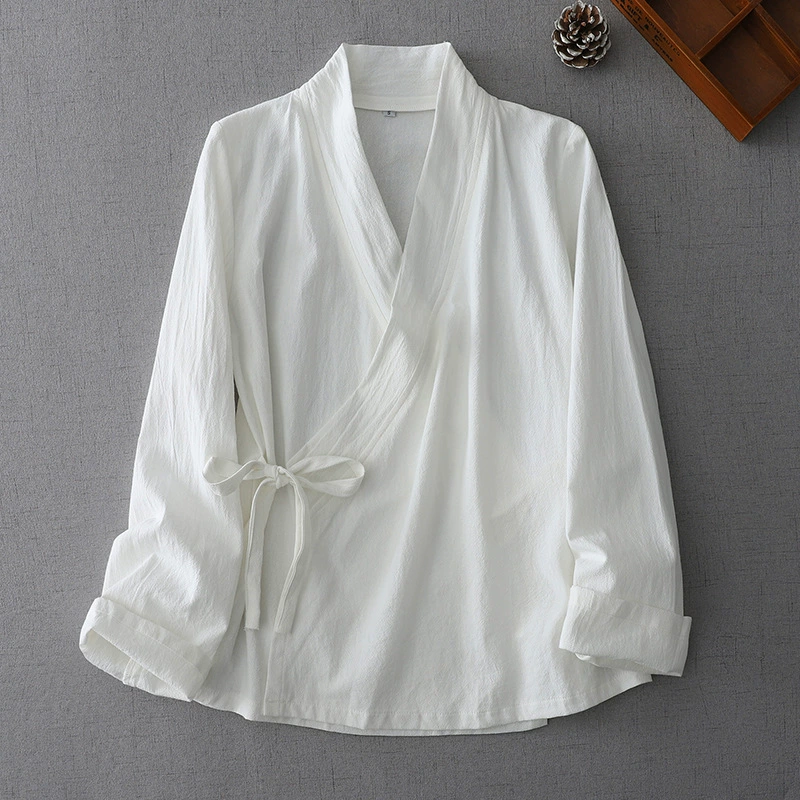 Улучшенный новый китайский стиль весны и осени для женщин с длинными рукавами с переплетенными рукавами