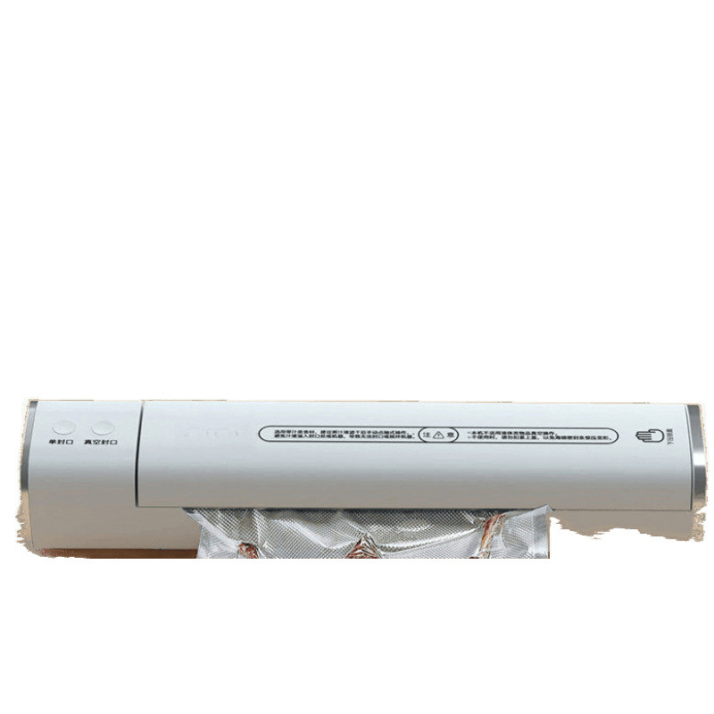 Máquina de sellado al vacío para la conservación de alimentos domésticos pequeños, sellado automático, máquina de sellado por compresión de bolsas de envasado de bocadillos al vacío