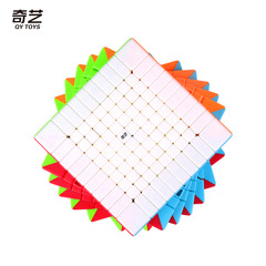 Qiyi 10th level Rubik's Cube solid color matte surface 10th level Rubik's Cube smooth and stable speed twisting competition magic cube puzzle