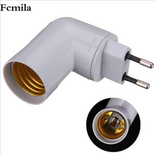 带开关欧规/美规转E27/E26灯座可 PP-E27小夜灯灯座 欧规美规灯座