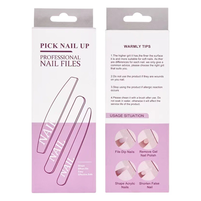 Caja de manicura Juego de 12 piezas de pulido tira de pulido esponja frotando y reparando removedor de uñas medio mes lima de uñas herramienta de tira de pulido