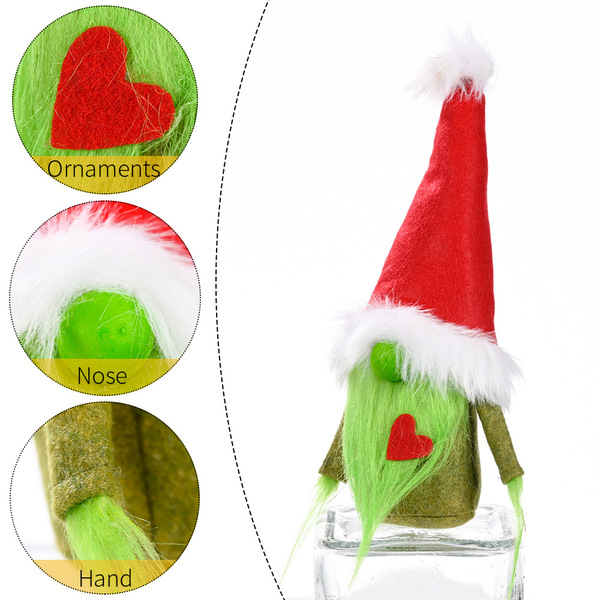 Cross -border new Christmas decoration Christmas Red Love Greenless…