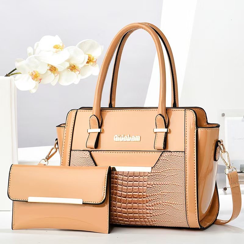 Bolso de mujer de comercio exterior, bolso de mano de moda de alto nivel, bolso de mano de estilo retro europeo y americano, bolso de hombro de tendencia inclinado.