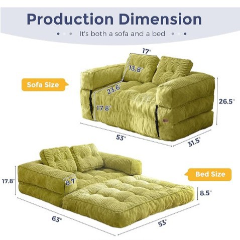 Amazon vacío compresión sofá 2 en 1 sofá cama plegable sala de estar tatami sofá perezoso