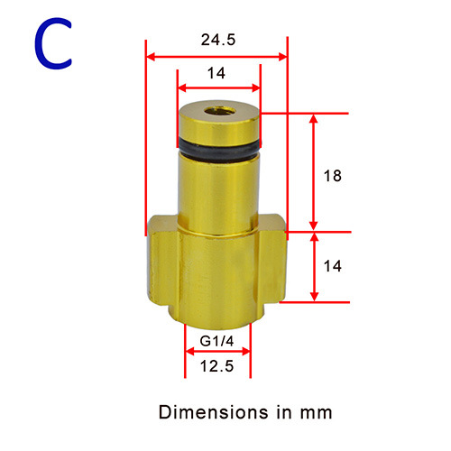 Lavadora de espuma de alta presión regadera conector de espuma PISTOLA DE PULVERIZACIÓN de coches lavadora de alta presión pistola de agua boquilla conector de rosca interna