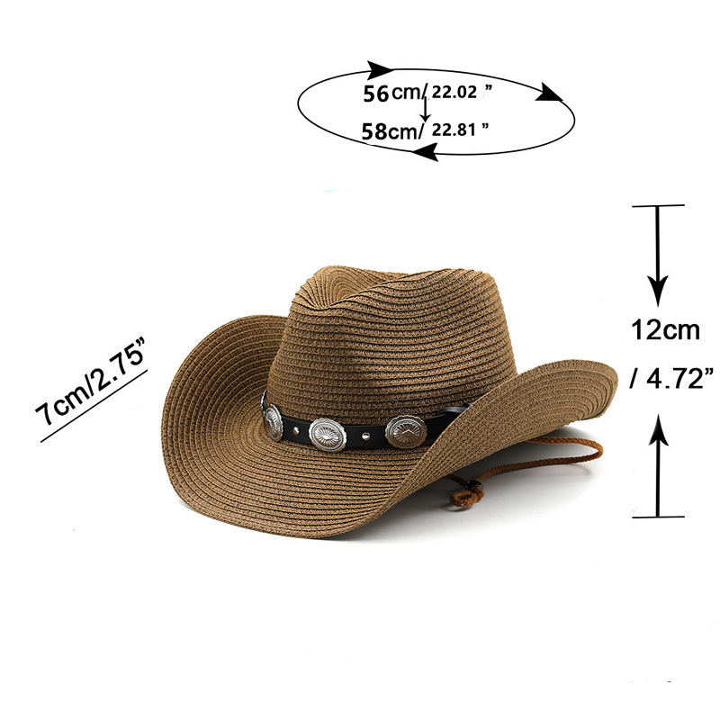Unisex Retro Solid Color Handmade Crimping Straw Hat display picture 1