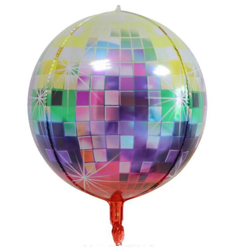22 pulgadas Disco 4D Balones de aluminio Balones estéreo Bar Club Atmósfera Decoración Balones de aluminio al por mayor Láser image 10
