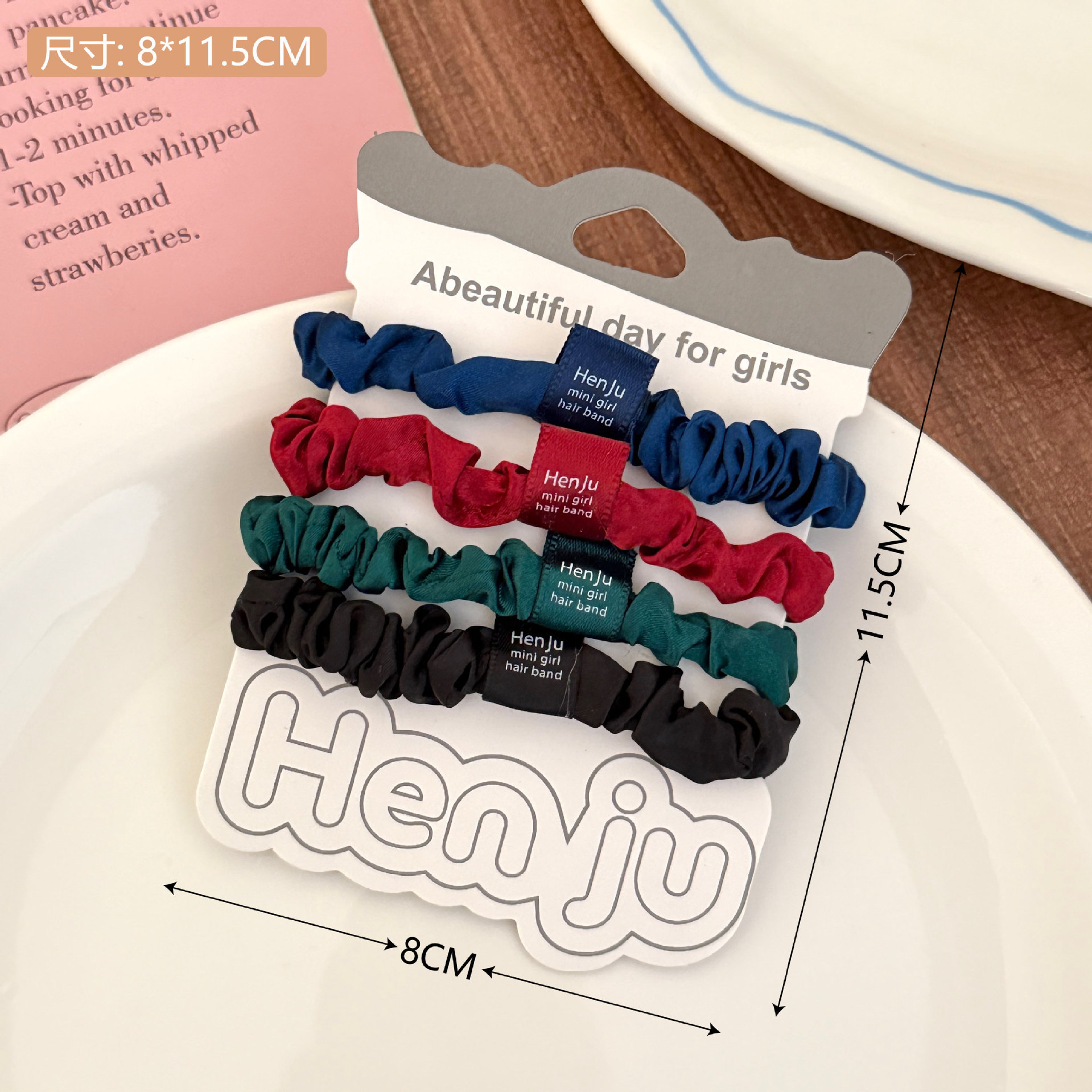 Nuevo punto ondulado anillo de pelo intestino delgado adornamiento de cabello de alta elasticidad duradera cuerda de cabello de correa de cabello para chicas al por mayor