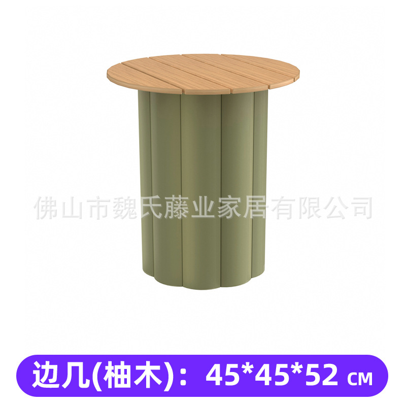 Sofá al aire libre de tela de caña patio de muebles de alojamiento modelo de habitación de hotel balcón de diseño casual combinación de sofá