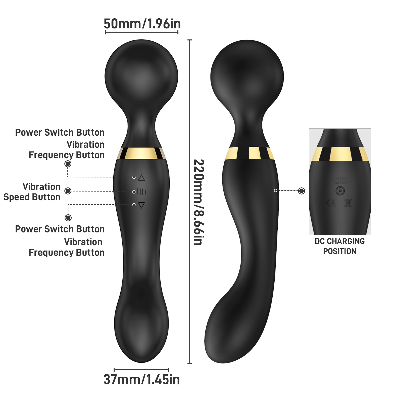 Vibratore per donna orgasmo istantaneo doppio bastone massaggiante_voghion.com