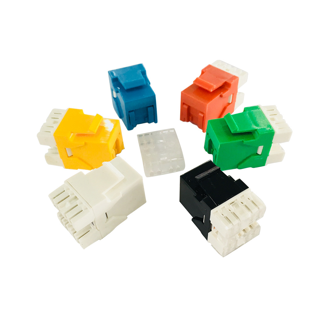 六类非屏蔽180度模块带防尘门