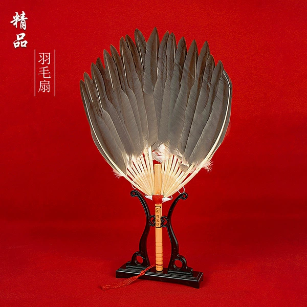 A boutique feather fan
