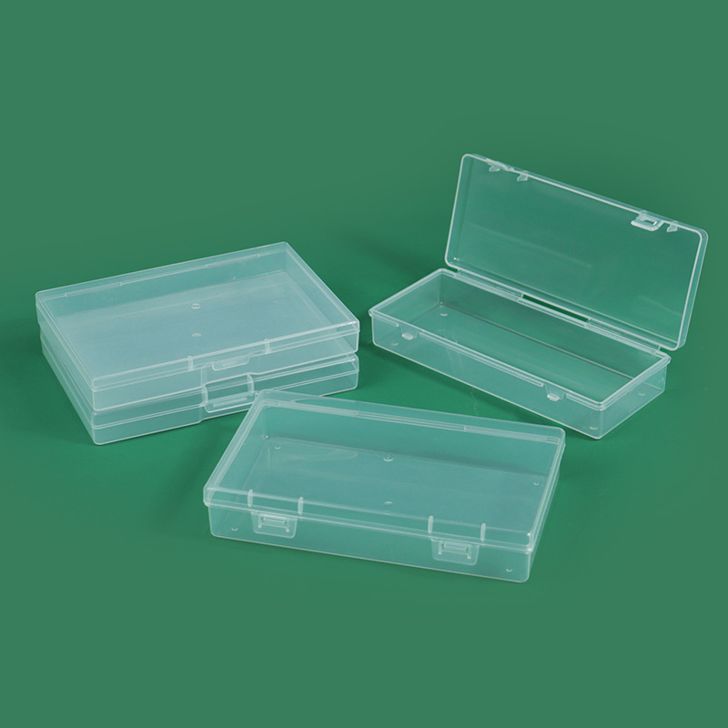 亚马逊透明PP塑料长方空盒五金配件包装盒渔具文具样品展示收纳盒