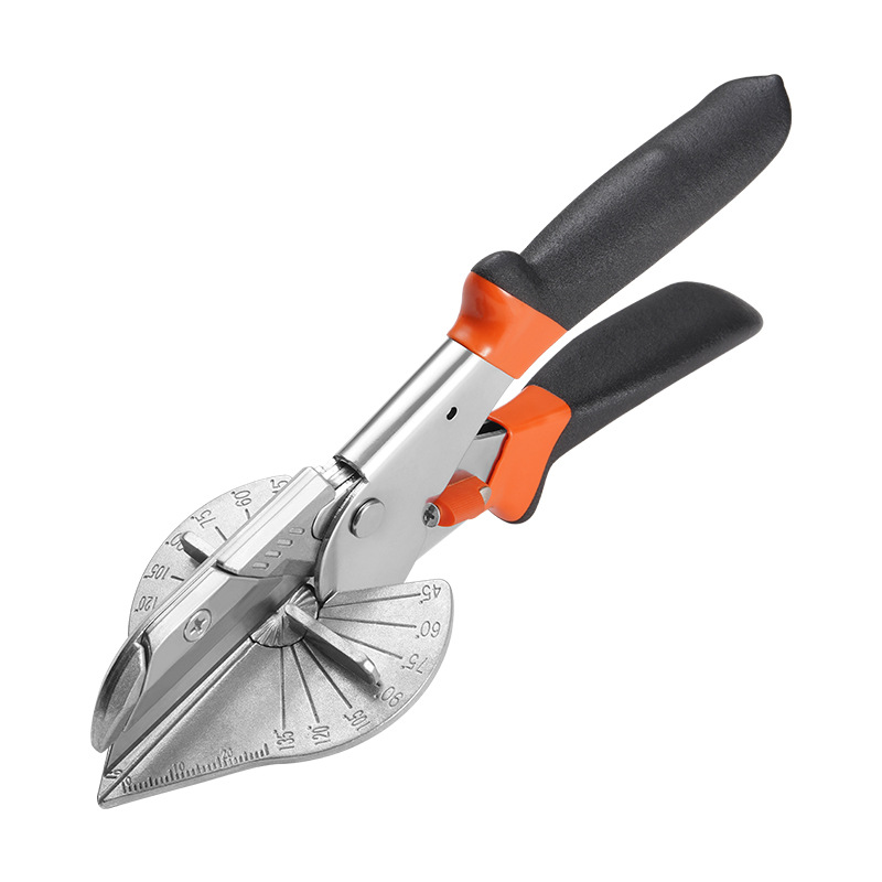 Tijeras de tronco tijeras de ángulo 45 grados carpintería electricista multifuncional hebilla tarjeta sello borde plegable artefacto tijeras de línea de ángulo recto