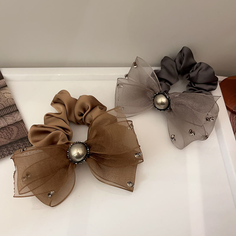 Coletero de lujo con lazo perlas y estrás para mujer_voghion.com