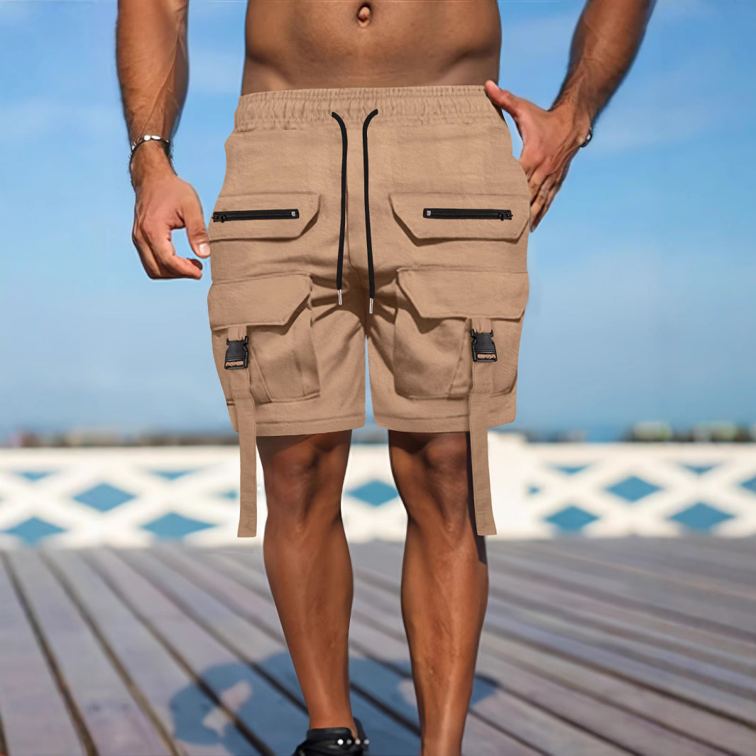 European and American Cross-border Amazon Functional Tooling Shorts Men's Summer Multi-pocket Paratrooper Pants Loose Sports Pants