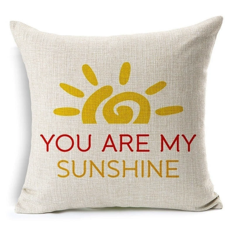Pillowcase, sofa, chair, back pillow for bed, print