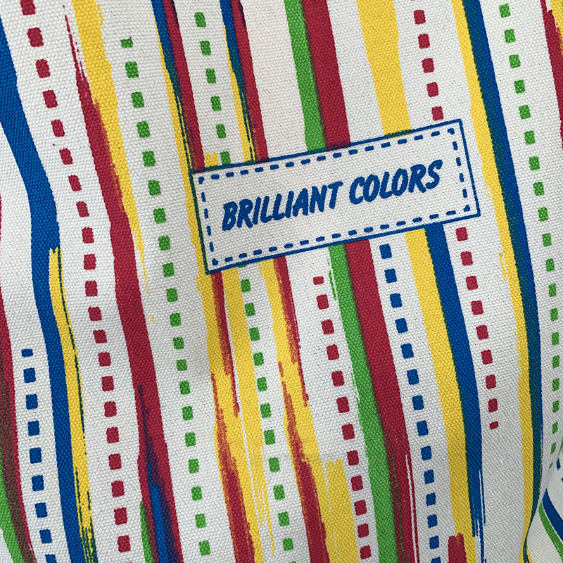 Arco Iris rayas bolsa de lona de las mujeres bolso artístico fresco bolsa de viaje estudiante clase mochila nuevo bolso de la compra