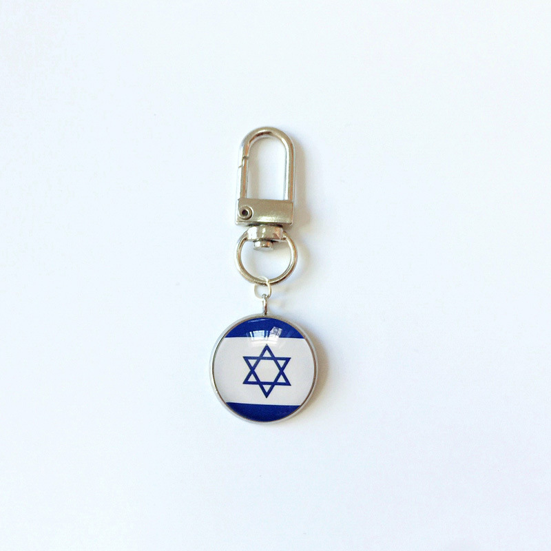 13g Weight Bag Pendant, Keychain Classification 1 Piece Quantity Holiday, Daily Occasion 316 Stainless Steel , Alloy Material National Flag Pattern Epoxy Design Simple Style Style 1 Piece Simple Style National Flag 316 Stainless Steel Alloy Epoxy Bag Pendant Keychain 30