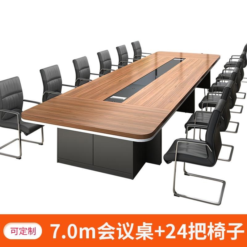 Mesa de conferencias grande y moderna, mesa larga para oficina, reuniones, capacitaciones o recepción, diseño minimalista