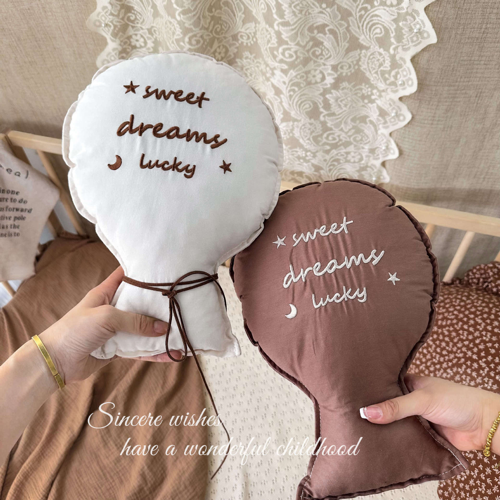Ins South Korea Boys and Girls Baby One Year Old Day Birthday Photo Props Balloon Pillow Decorative Props Fabric Pillow
