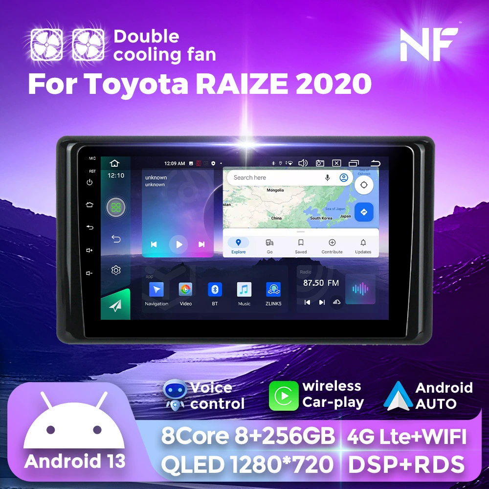 Подходит для Toyota RAIZE 2020, 1DIN 10" Android-устройство с большим экраном для Toyota Raize, умная навигация