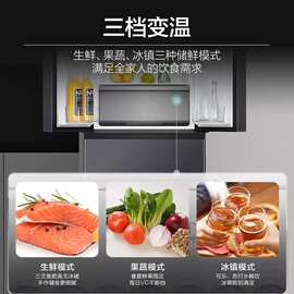 适用海.尔冰箱341升法式门变频一级风冷无霜三挡变温黑金净化大容