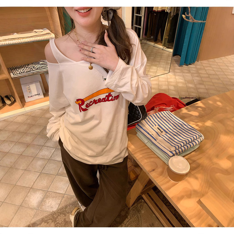 Ready Stock/Zhangzhang Soft Thin Milk Skin t High Count 100 Cotton |   Relaxed Two-Piece Long Sleeve Set