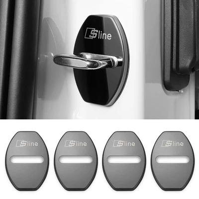 Digər kuzov və aksesuarlar | door lock protective cover anti-rust - audi-sline-eliminated-black-4-pack