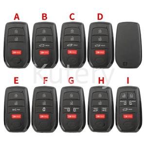 Toyota 2/3/4/5/6 düyməli Sienna Rav4 Corolla Smart Card pult açar korpusu