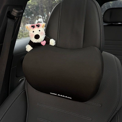 Headrest, Model Car Headrest Memory Foam - pink-heart-mirror-m-black-sweater-west-highland-left-black-neck-pillow