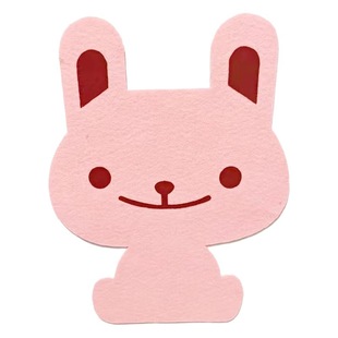 Wholesale felt cartoon stickers toilet stickers bathroom living room home accessories stickers bear frog rabbit felt stickers