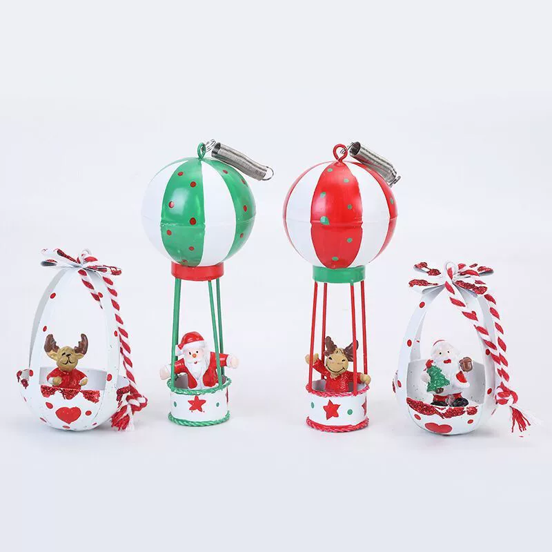 Производитель 2021 Новые рождественские украшения железо окрашено воздушный шар кулон Креативная Елка курица кулон