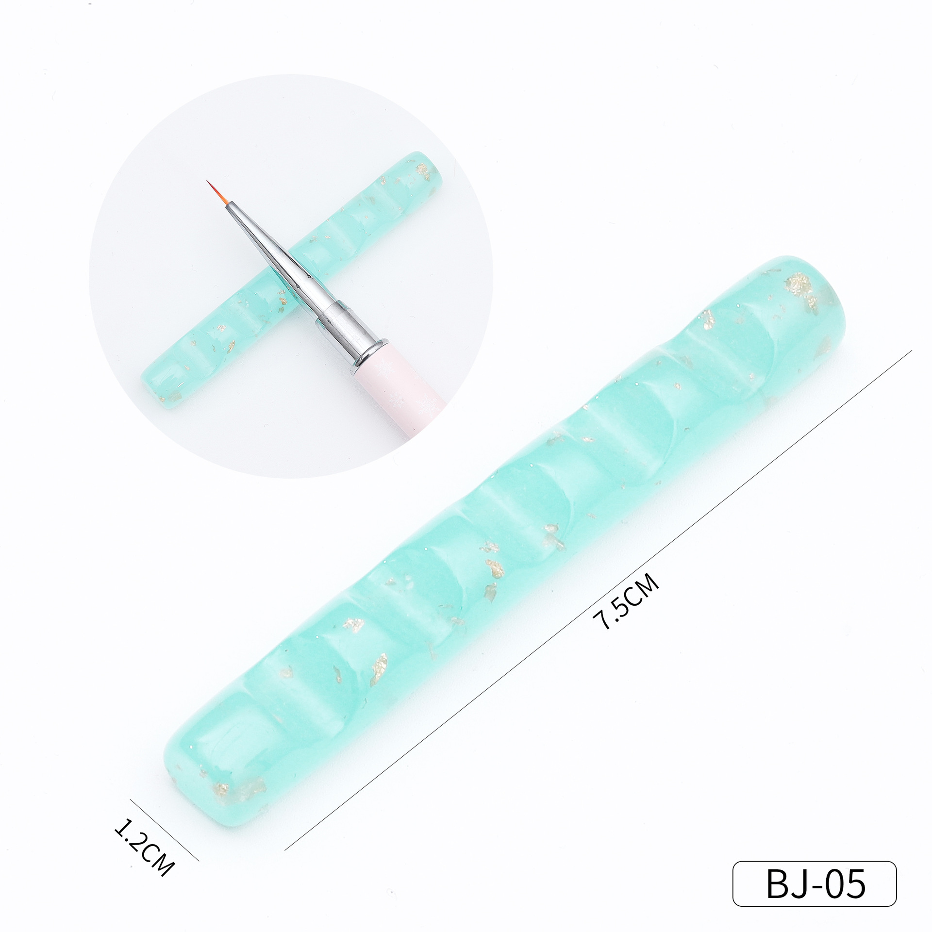 Transfronterizo nuevo estilo japonés de tira larga de uñas de acrílico titular de la pluma mini cepillo de uñas portátil estante de almacenamiento