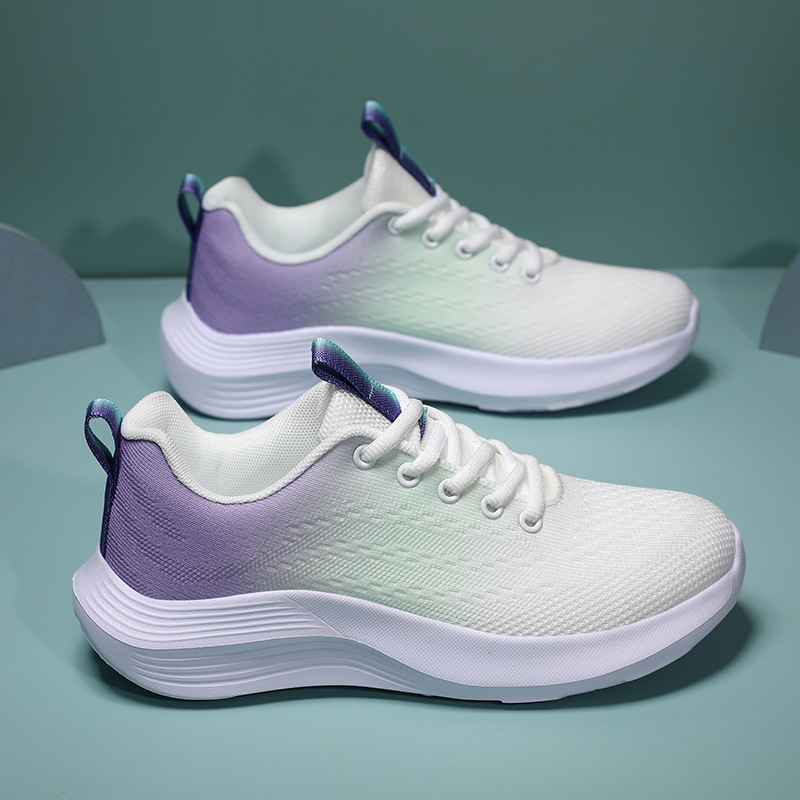 2026 primavera nuevos zapatos de tela de mujer cómodos zapatos deportivos de malla transpirables de moda simple zapatos casuales de mujer