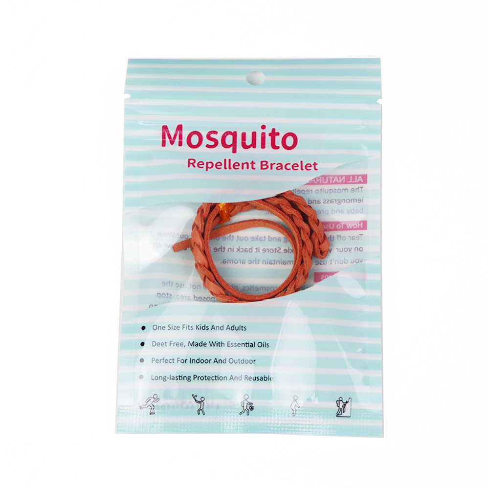 오렌지 가죽 팔찌 (컬러 가방에 1)