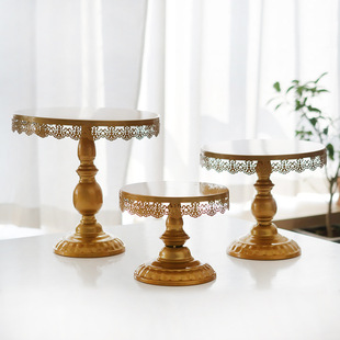 European Dessert Table Ornaments Display Stand Wrought Iron Tray Wedding Decoration Table Afternoon Tea Snack Rack High Stand