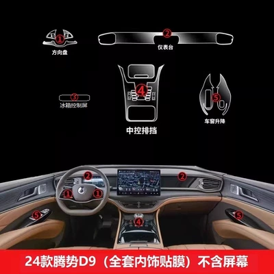 Supplies 25, Car interior film - 24-models-of-denza-d9-full-set-of-interior-films-do-not-include-screen