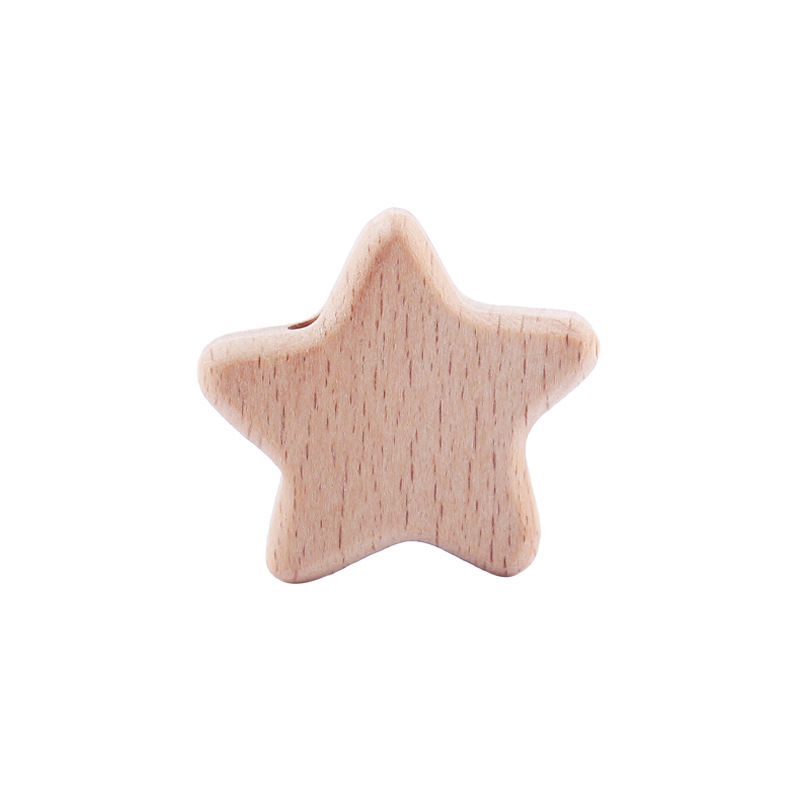 Nuevo bebé suministros Beech Love Star forma mordedor creativo DIY chupete cadena teether pulsera Accesorios