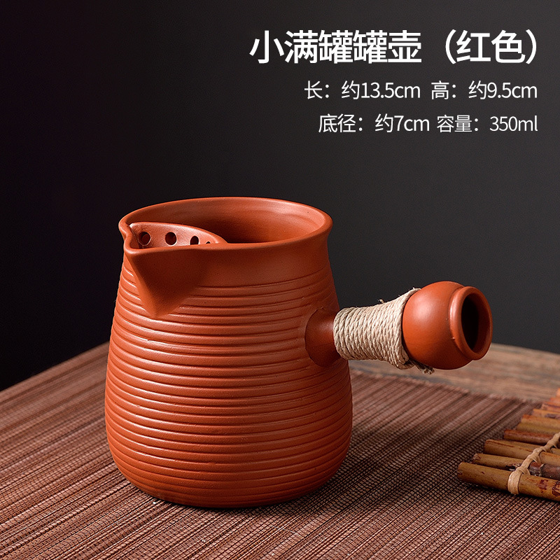 Nueva creativa púrpura arena cinabrio hornear tetera hogar té calentador chino leche calentador