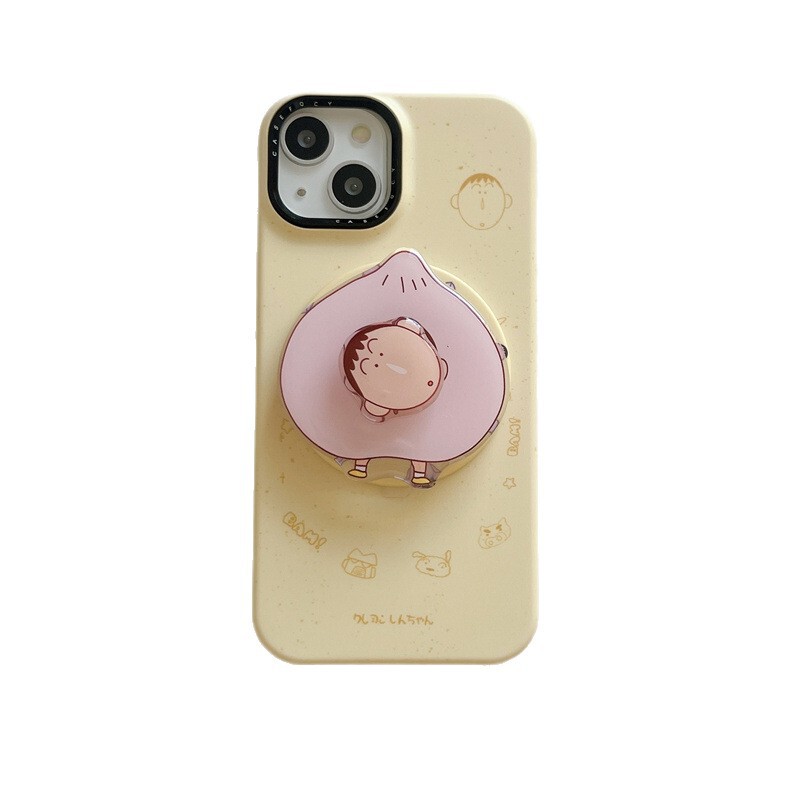 ins卡通围圈线条阿呆伙伴磁吸适用iPhone17苹果16ProMax/15手机壳|undefined