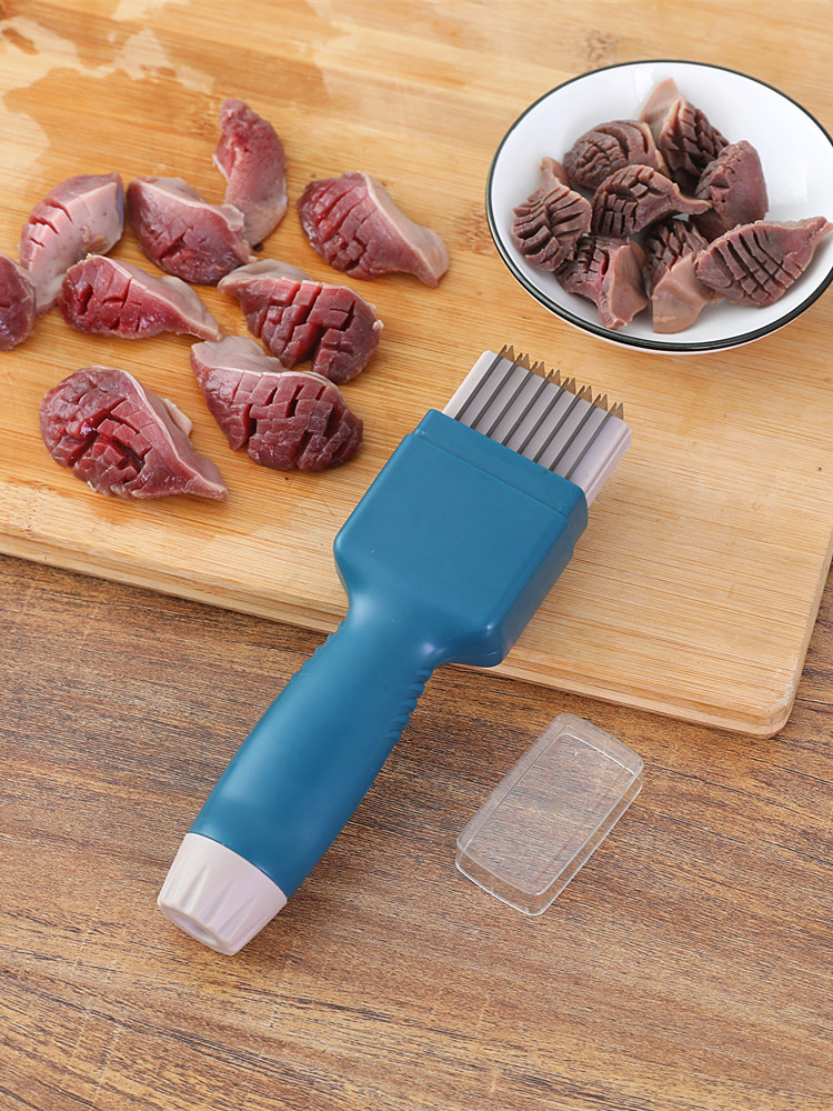 批发鱿鱼花刀可调式鲍鱼猪腰鸡肫改花雕刻工具多功能切鸭胗拉花刀