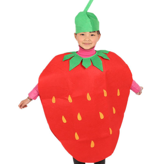 Children's Fruit Clothing Vegetable Flower Performance Clothing Fashion Show Parent-Child DIY Animal Fruit Tree Performance Handmade Clothing