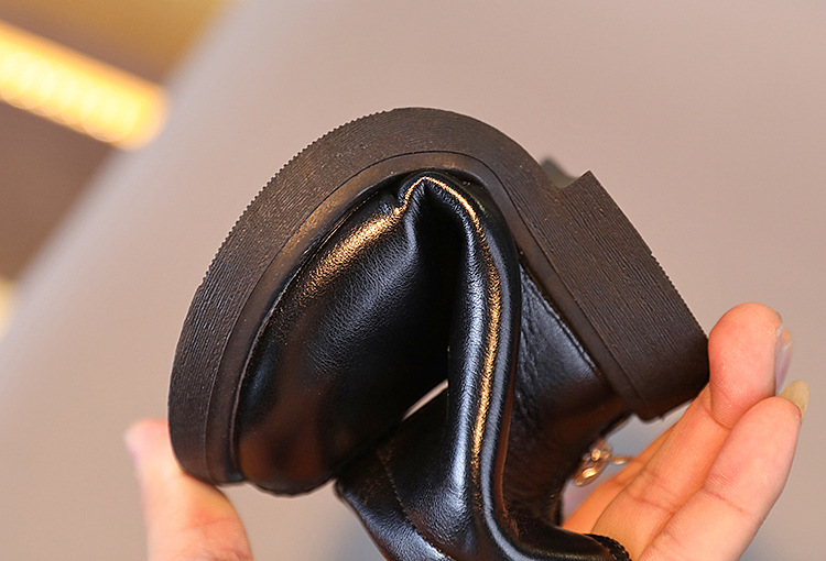 Botas martin infantis estilo britânico em couro macio_voghion.com