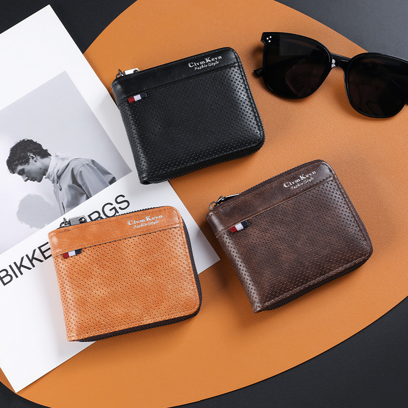 2024年新作 ファッション メンズ ショートウォレット 小銭入れ 多カードスロット IDケース 財布 拡張機能付き